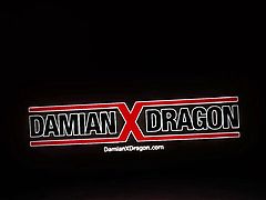 Bondaged Hunk Damian X Dragon Endures Intense Cock Torment