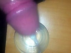 cumming on shotglass