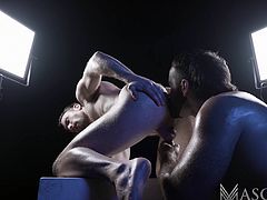 This adopted son confessed to his sister's spouse that homosexual sex is what he is most passionate about. So they started making gay love. After ass-rimming and sucking, they end up fucking hard. Watch how he inserts his cock deep inside his butthole making him narrow his eyes with pleasure.