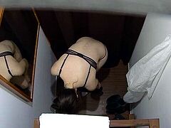 Young brunette enjoys erotic massage