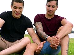 Curious straight fucking inked bottom