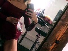 Hot blonde glamour babe solo plays to pleasure her hot body