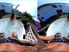 PURITYVR Orgasm in the jacuzzi with Dahlia