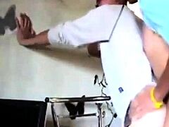 Amateur Bareback Twinks Fuck Passionately on a Chair
