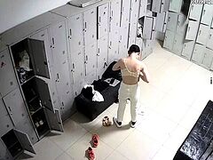 Small tit brunette teen fucks a big cock