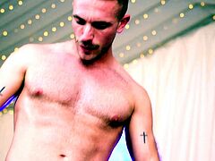 Apolo Adrii using his tongue on Hugo Dupres tight young hole