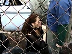 Pulled amateur czech babe outdoor anal fuck