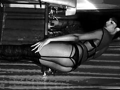 Blonde tranny shemale solo masturbation