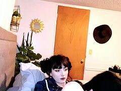 Hot amateur teen girl with big boobs toying pussy on cam