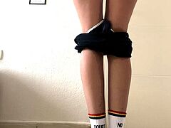 High heeled amateur teen ass fingered