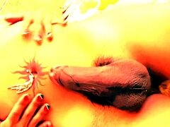 Monster Dick Ladyboy Fucks Him Bareback