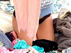 Big boobs milf masturbates with her dildo